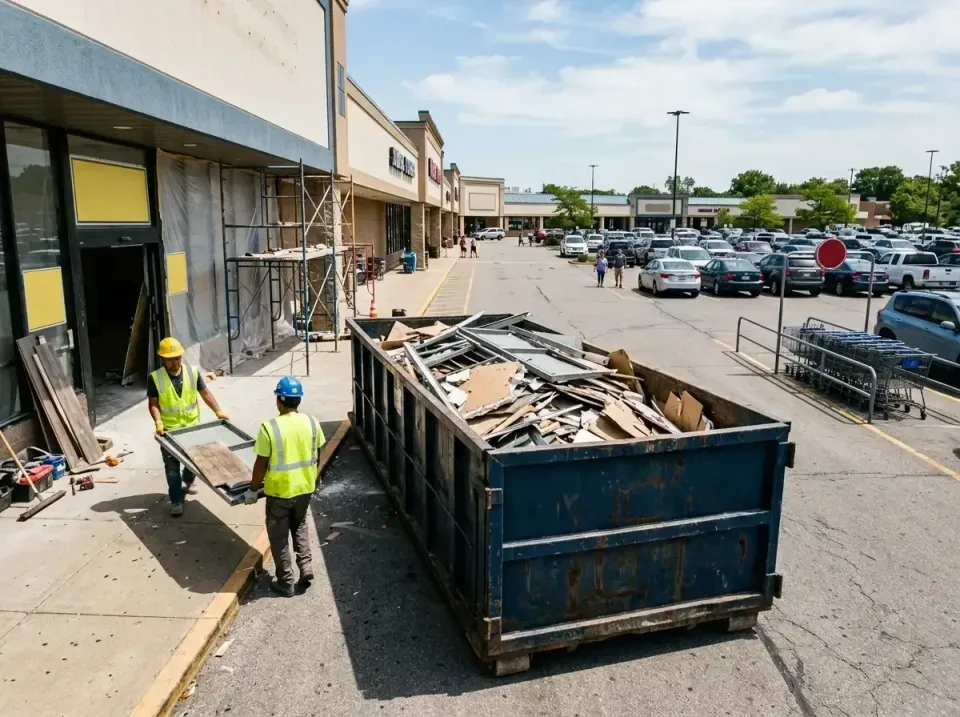 retail-store-renovation-debris-003 — frequently asked questions, Roll-off Dumpster Rentals in Elmwood Park, IL